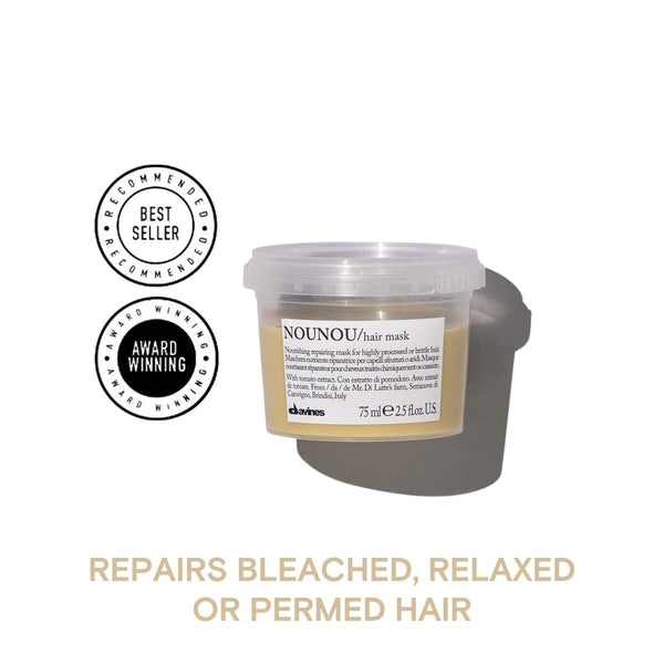 Davines NOUNOU Mask: Nourishing Repairing Mask for Highly Processed or Brittle Hair 75ml Davines NOUNOU Mask: Nourishing Repairing Mask for Highly Processed or Brittle Hair 75ml