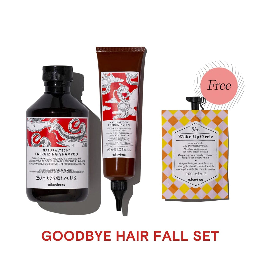 Davines Energizing Goodbye Hairfall Set with Free The Wake-Up Circle Mask 50ml - HairMNL