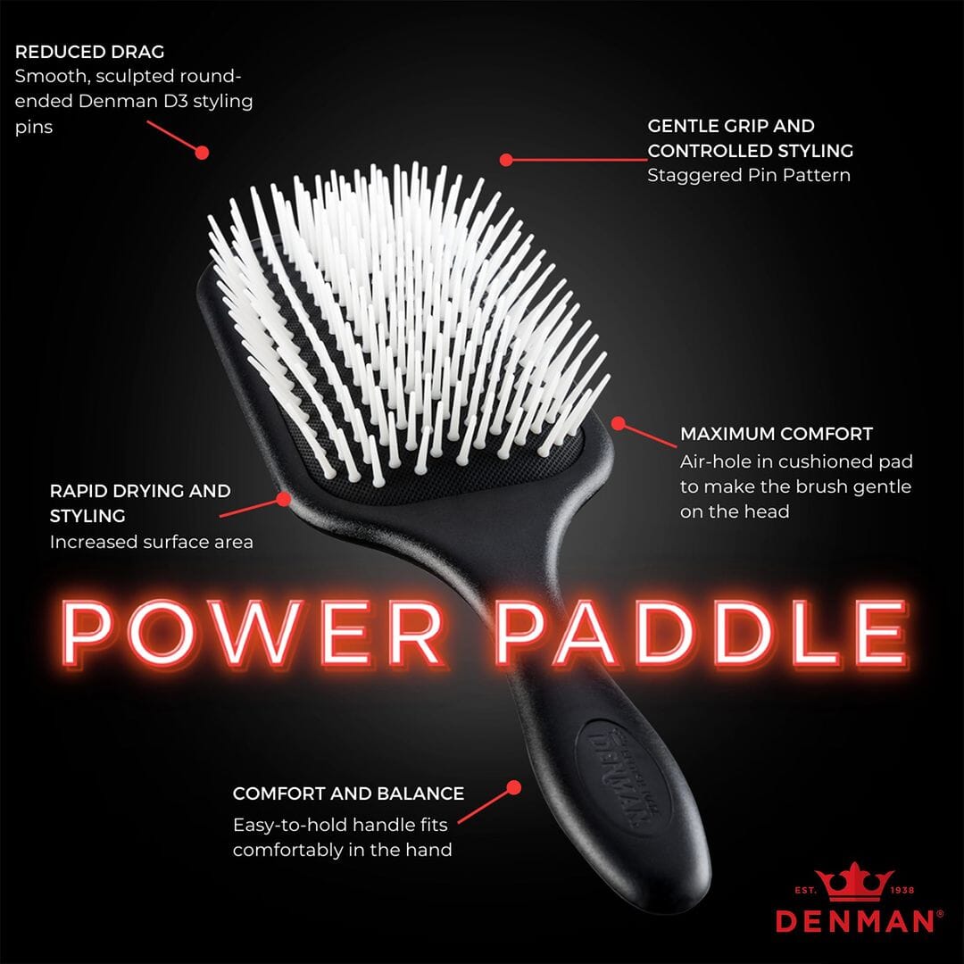 HairMNL Denman Denman Power Paddle Brush Black