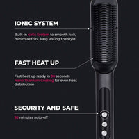 TYMO Ring Plus Ionic Straightening Comb HC-103 Features