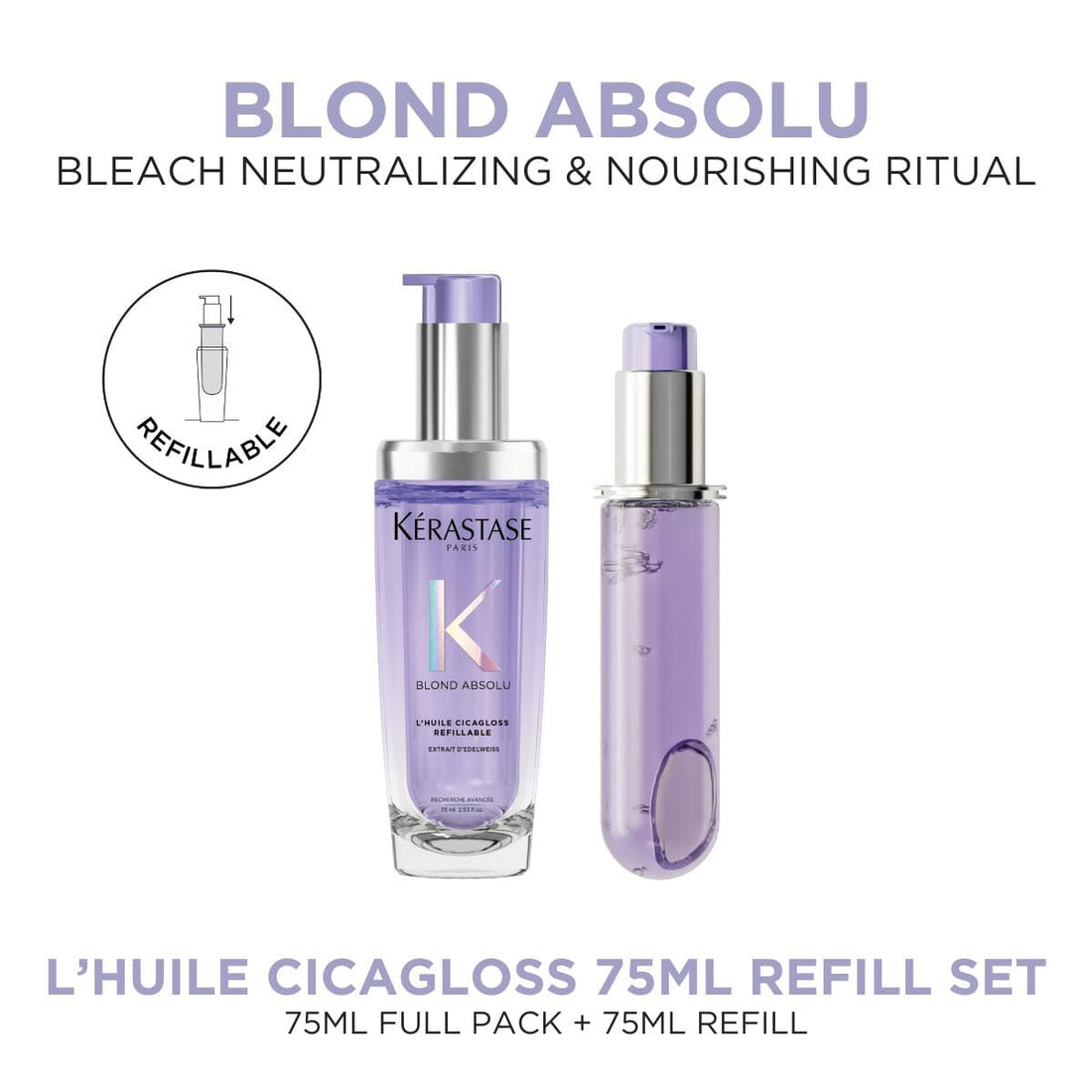 HairMNL Kérastase Blond Absolu Cicagloss Hair Oil Refill Duo 75ml