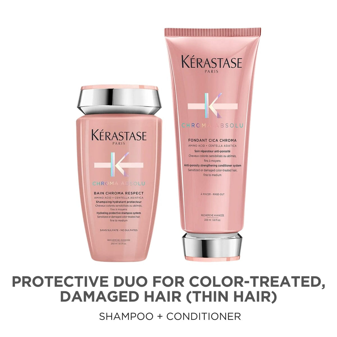 Kérastase Chroma Absolu Sulfate-Free Shampoo & Conditioner Duo (Thin Hair) - HairMNL