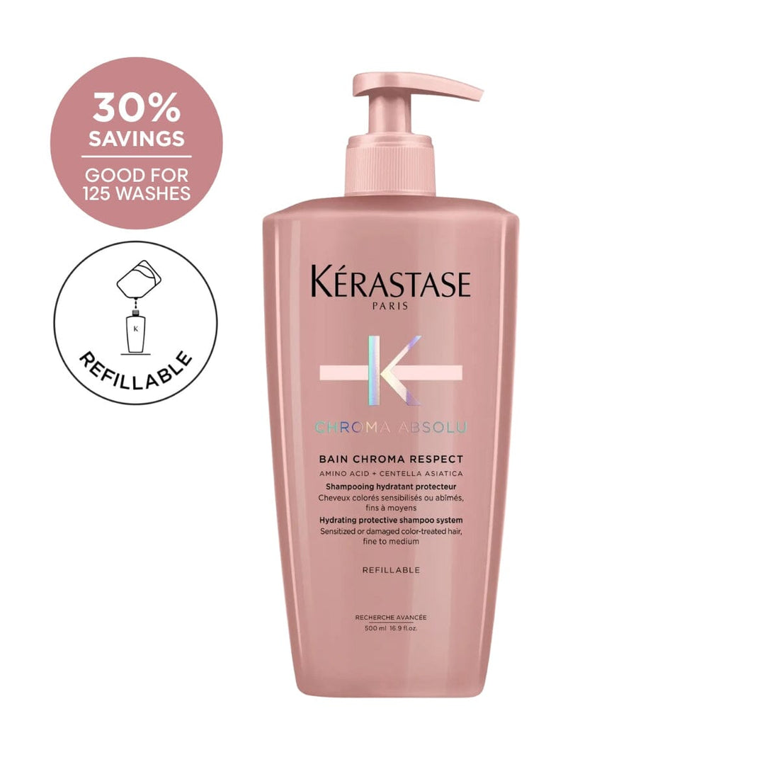 HairMNL Kérastase Chroma Absolu Sulfate-Free Hydrating Protective Shampoo (Thin Hair) 500ml