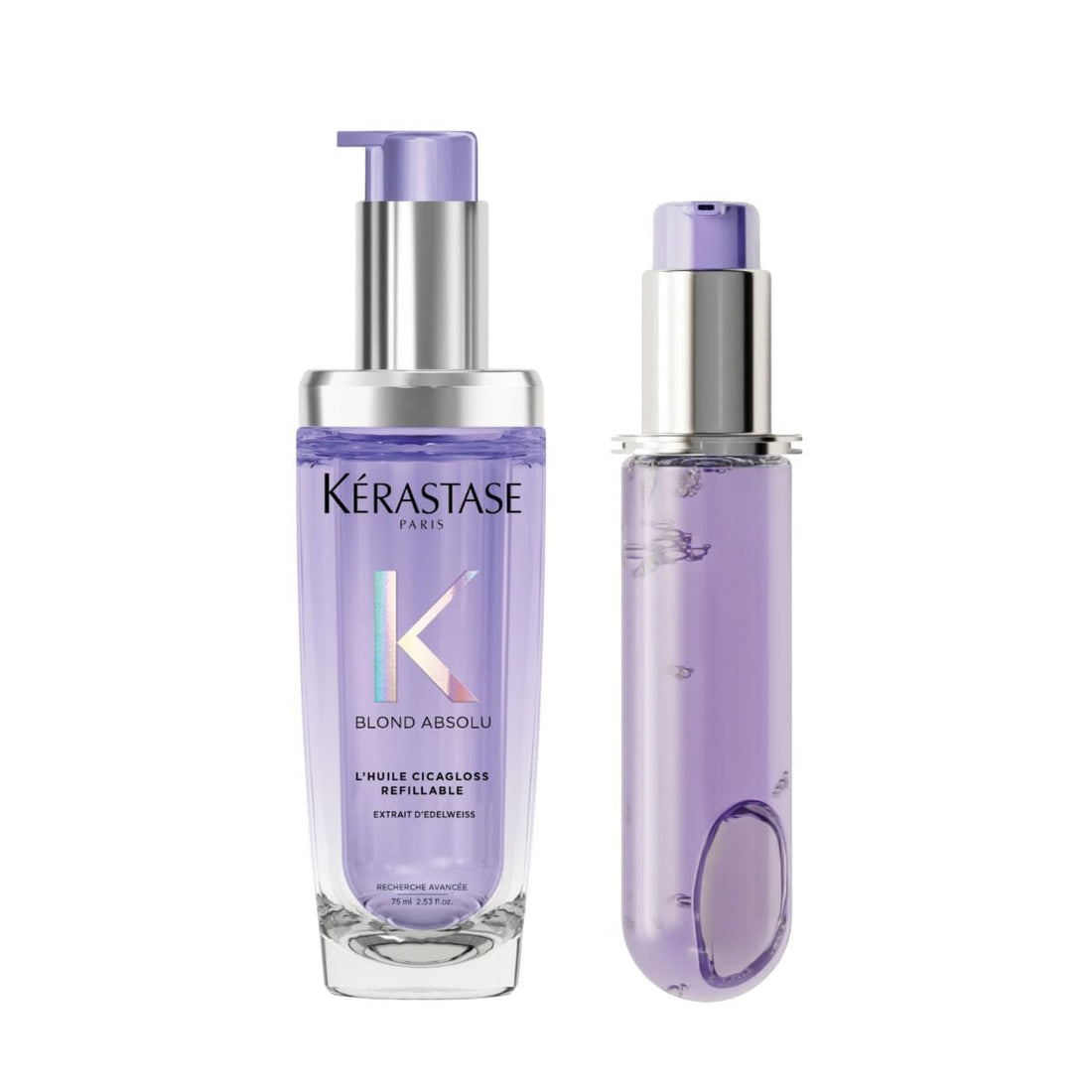HairMNL Kérastase Blond Absolu Cicagloss Hair Oil Refill Duo 75ml 75ml Full Pack + 75ml Refill