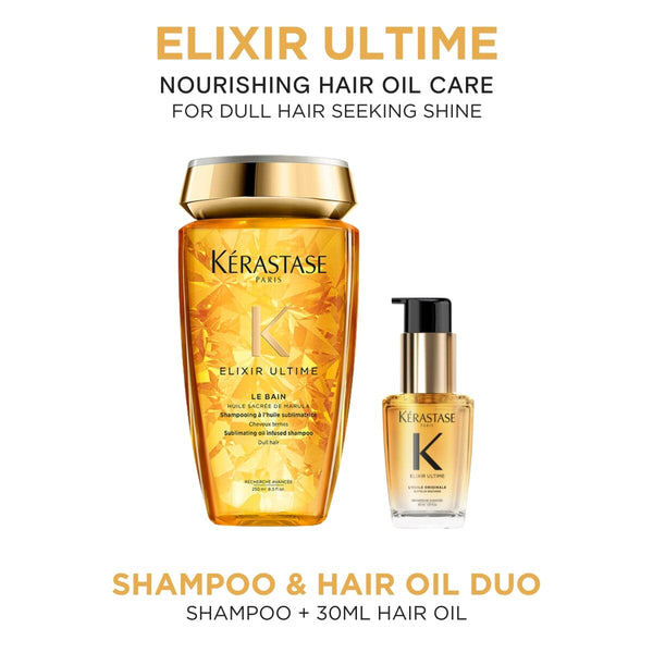 Kérastase Elixir Ultime Shampoo & Hair Oil Duo 30ml Kérastase Elixir Ultime Shampoo & Hair Oil Duo 30ml