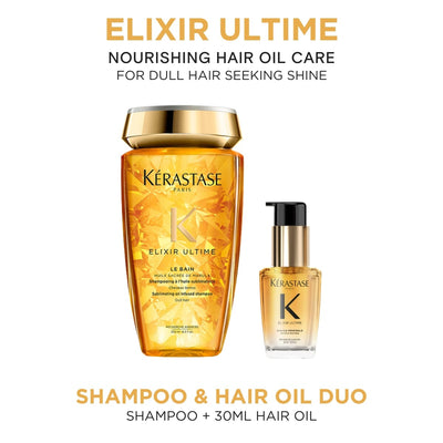 Kérastase Elixir Ultime Shampoo & Hair Oil Duo 30ml - HairMNL