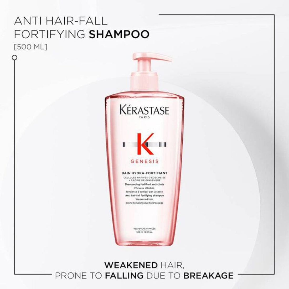 Kérastase Genesis Anti Hair-Fall Fortifying Shampoo for Thin Hair 500ml Refillable - HairMNL