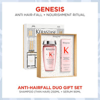 Kérastase Genesis Anti Hair-Fall Shampoo 250ml & Serum 90ml Duo Holiday Gift Set (Thin Hair) - HairMNL