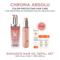 HairMNL KÉRASTASE Kérastase Chroma Absolu Radiance Hair Oil Refill Duo 75ml