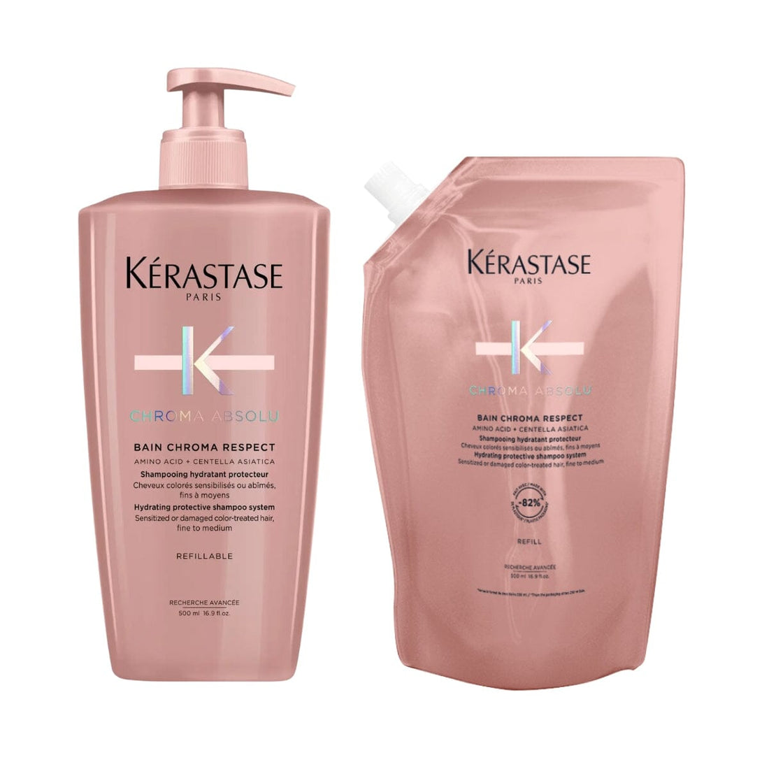 HairMNL Kérastase Chroma Absolu Sulfate-Free Hydrating Protective Shampoo Refill Duo (Thin Hair) 500ml