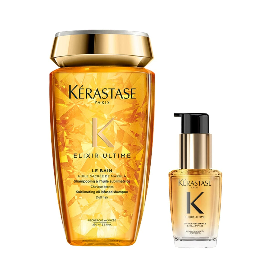 Kérastase Elixir Ultime Shampoo & Hair Oil Duo 30ml - HairMNL