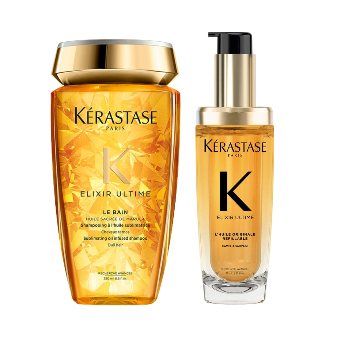 Kérastase Elixir Ultime Shampoo & Hair Oil Duo 75ml - HairMNL