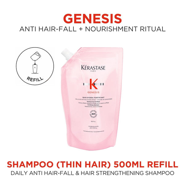 Kérastase Genesis Anti Hair-Fall Fortifying Shampoo for Thin Hair Refill Pouch 500ml Kérastase Genesis Anti Hair-Fall Fortifying Shampoo for Thin Hair Refill Pouch 500ml