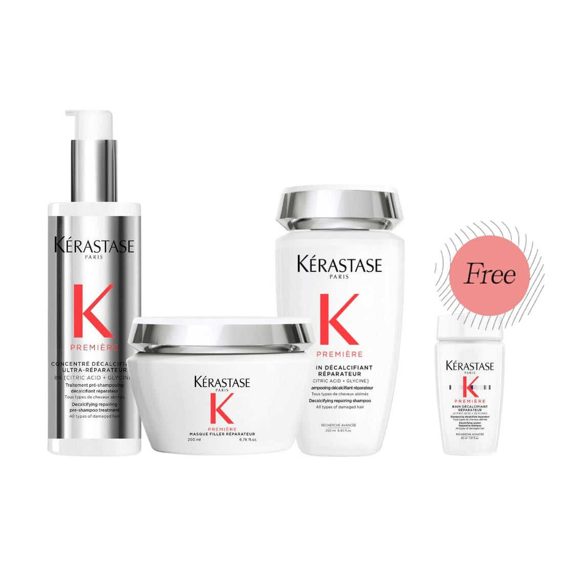 Kérastase Premiere Decalcifying Damage Repair Shampoo Ritual (Thick Hair) with FREE Shampoo 30ml - HairMNL
