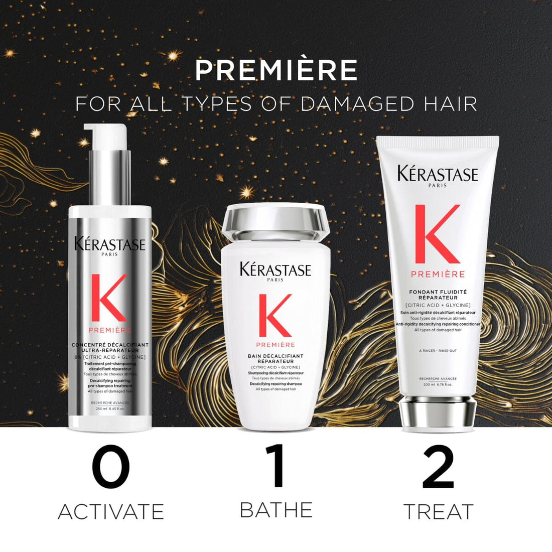 Kérastase Première Dual Action Repair Holiday Gift Set (Thin Hair) Steps - HairMNL