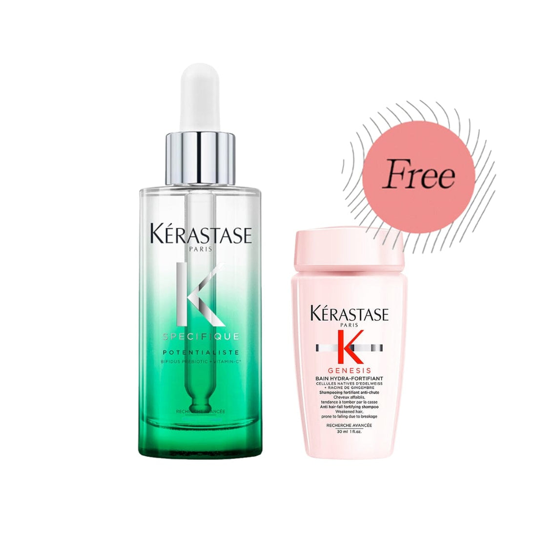 HairMNL KÉRASTASE Kérastase Spécifique Potentialiste Balancing Scalp Serum 30ml FREE Genesis Shampoo 30ml + 30ml