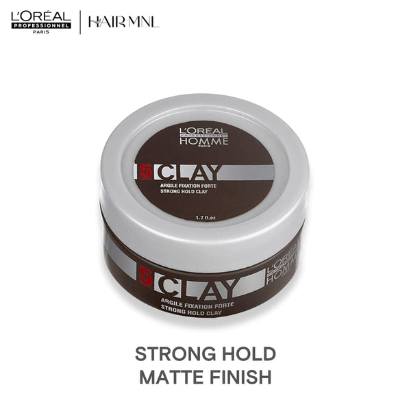 L'Oreal Professionnel Homme Strong Hold Matte Clay 50ml L'Oreal Professionnel Homme Strong Hold Matte Clay 50ml