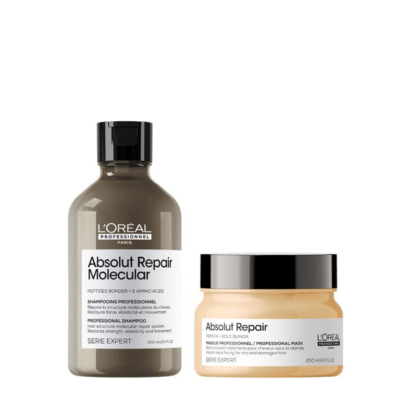 L'Oréal Professionnel Serie Expert Absolut Repair Molecular Shampoo & Mask Duo L'Oréal Professionnel Serie Expert Absolut Repair Molecular Shampoo & Mask Duo