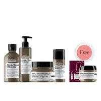 L'Oreal L'Oréal Professionnel Serie Expert Absolut Repair Molecular Ritual FREE (2) Vitamino Spectrum Glass Shine Serum 2ml + (1) ARM Mask 75ml | Shampoo + Rinse-Off Serum + Mask + Leave-in