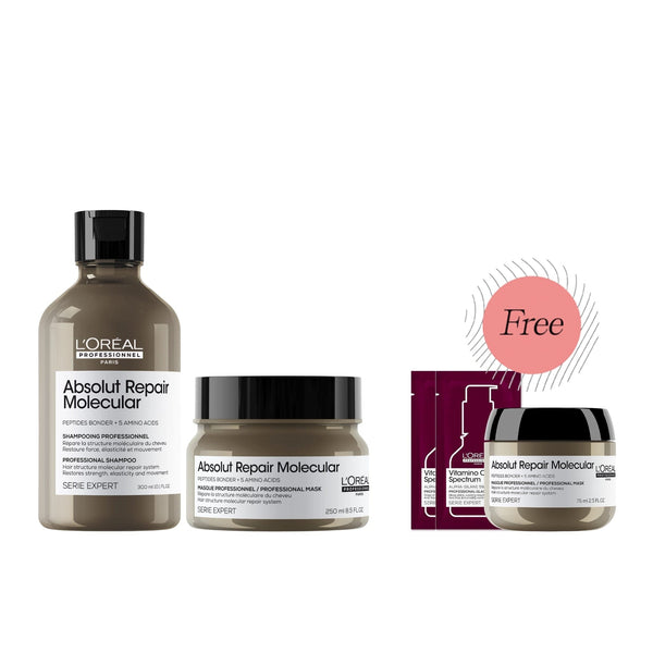 L'Oréal Professionnel Serie Expert Absolut Repair Molecular Shampoo & Masque Duo L'Oréal Professionnel Serie Expert Absolut Repair Molecular Shampoo & Masque Duo