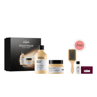 HairMNL L'Oreal L'Oréal Professionnel Serie Expert Absolut Repair Limited-Edition Holiday Gift Set FREE Metal Detox Shampoo 100ml + Vitamino Color Spectrum Mask 15ml + Paddle Brush
