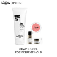L'Oreal Professionnel Tecni.Art Fix Max Gel for Extra Hold 200ml with Free Absolut Repair Molecular Mask Samples - HairMNL