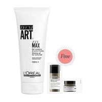 L'Oreal Professionnel Tecni.Art Fix Max Gel for Extra Hold 200ml with Free Absolut Repair Molecular Mask Samples - HairMNL