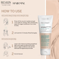 Revlon Professional ReStart Curls Nourishing Conditioner and Leave-In 200ml How To Use
