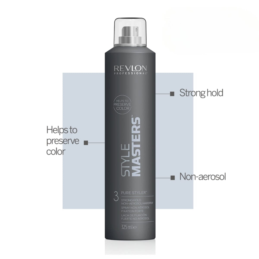 Revlon Professional Style Masters Pure Styler Strong-Hold Hairspray 325ml - HairMNL
