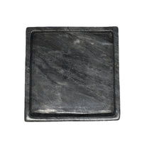HairMNL Marble Supply Square Marble Bath Tray 6x6" Black