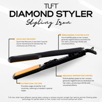 TUFT Diamond Styler 1-Inch Straightening Hair Iron 6600 - HairMNL