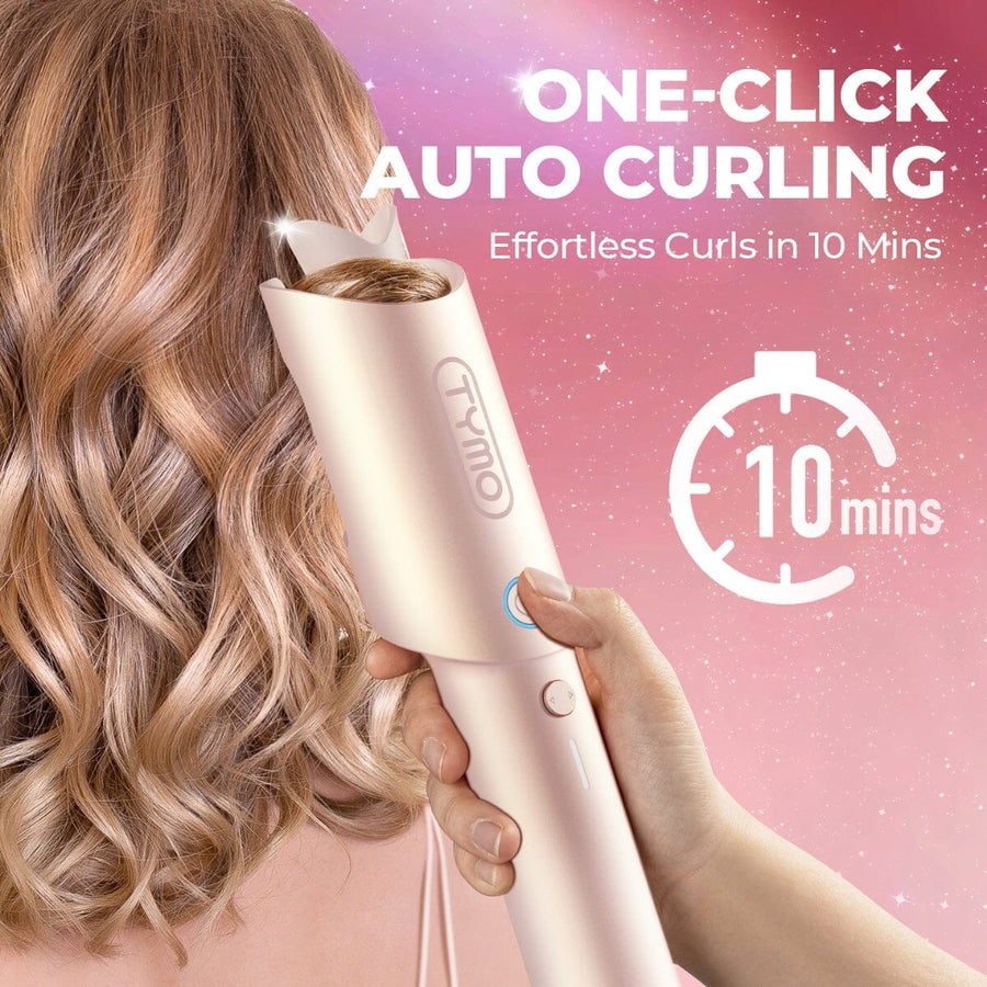 TYMO CurlGo Wireless Auto Curling Iron Pink - HairMNL