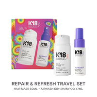 K18 Hair Mask 50ml & AirWash Dry Shampoo 47ml Duo Travel Set | HairMNL