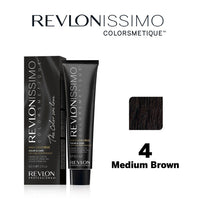 Revlon Pro Colorsmetique High Coverage Permanent Hair Color Set 4 Medium Brown