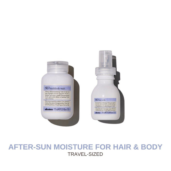 Davines SU Travel-Size After-Sun Multi-Benefit Shampoo & Hair Milk Duo