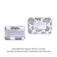 HairMNL Davines VOLU Shampoo Bar and Case: Volume Enhancing Daily Shampoo Bar for Fine or Limp Hair
