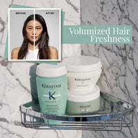 Kérastase Spécifique Divalent Volumized Hair Freshness Before and After