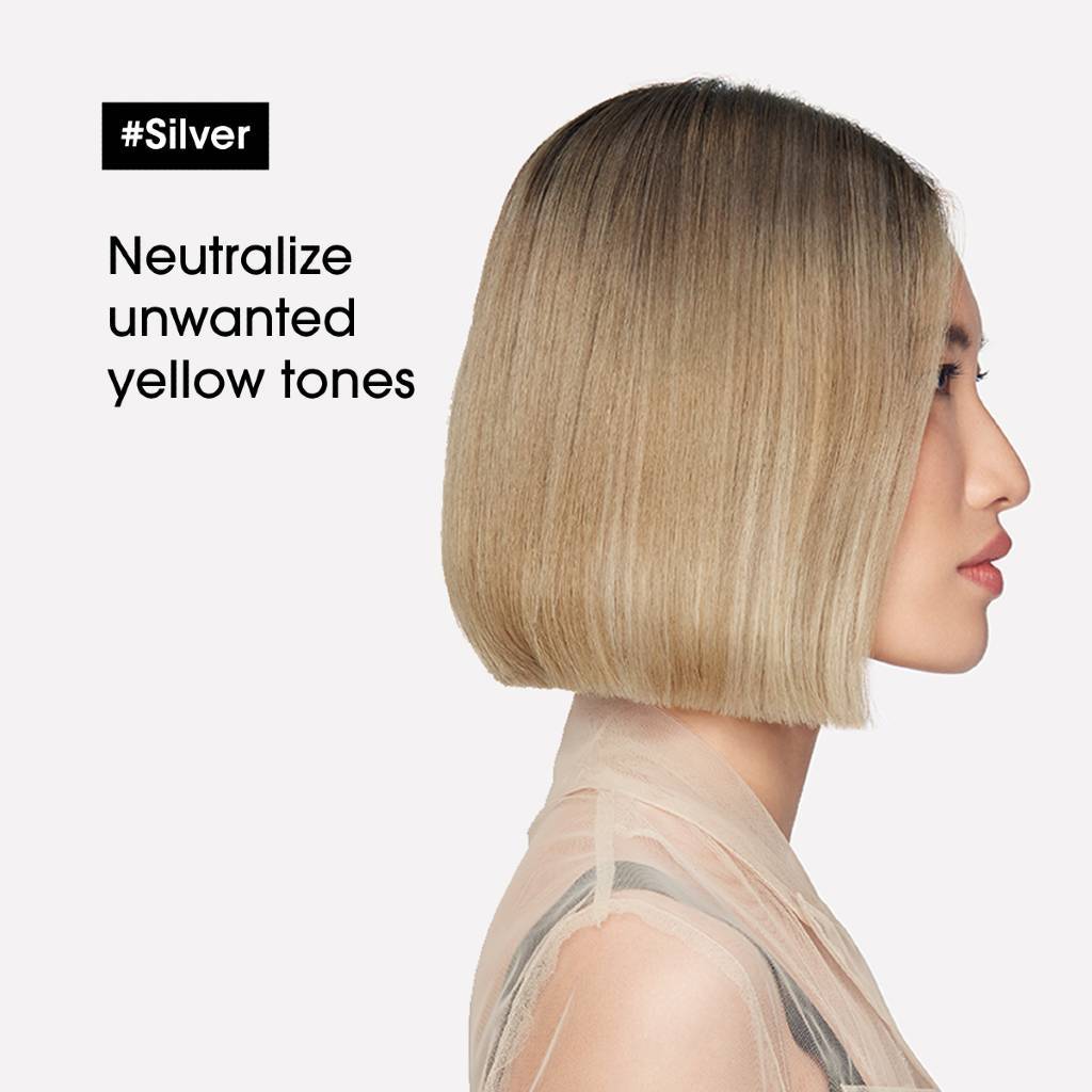 L'Oréal Professionnel Serie Expert Silver Anti-Brass Shampoo & Conditioner Duo Benefits - HairMNL