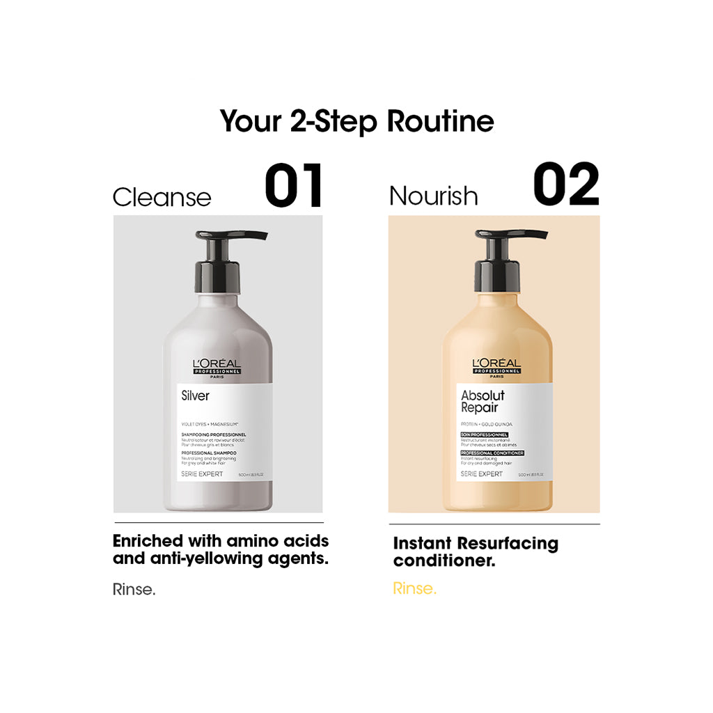 HairMNL L'Oreal Serie Expert Bleached Duo 500ml 2-Step Routine