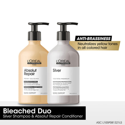 L'Oreal Professionnel Serie Expert Bleached Shampoo & Conditioner Duo 500ml - HairMNL
