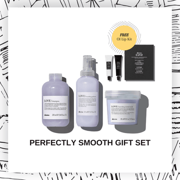 Davines LOVE Perfectly Smooth Holiday Gift Set Frizzy Hair Davines  HairMNL