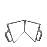 Tools and Accessories Double Mirror in Matte Silver