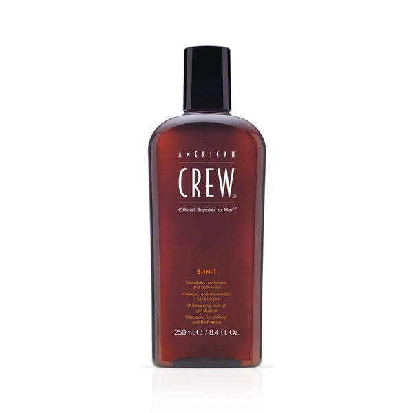 American Crew 3 in 1 Shampoo Conditioner and Body Wash 250ml American Crew 3 in 1 Shampoo Conditioner and Body Wash 250ml