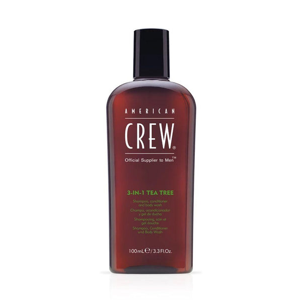 American Crew 3 in 1 Tea Tree Shampoo Conditioner and Body Wash 250ml American Crew 3 in 1 Tea Tree Shampoo Conditioner and Body Wash 250ml