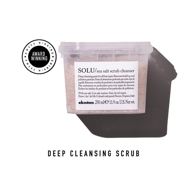 Davines SOLU Sea Salt Scrub: Deep Cleanser for All Hair Types