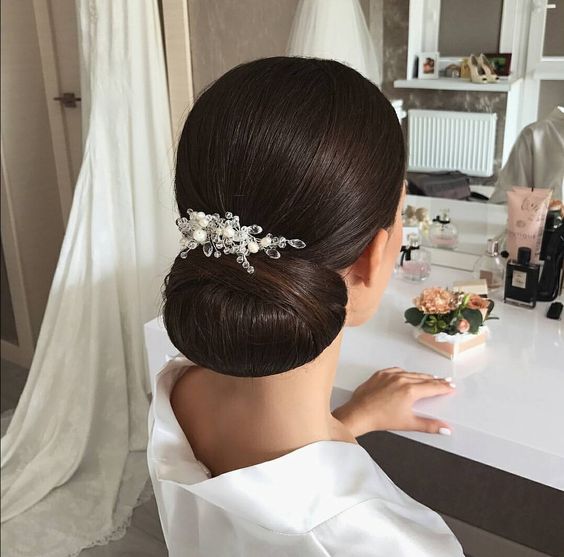 Tied Hairstyles for Brides