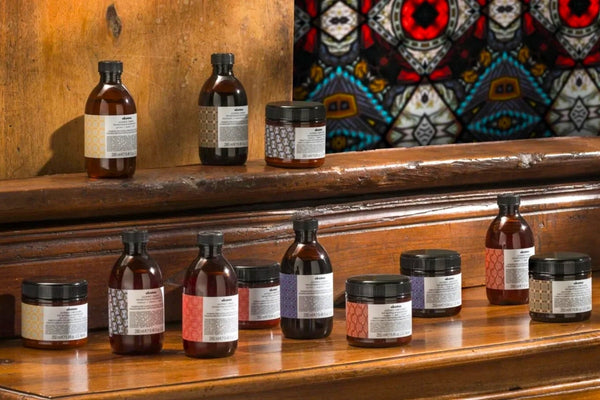Davines Alchemic Shade Guide: Silver, Golden, Copper, Red, Tobacco & Chocolate