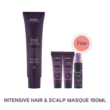 AVEDA Invati Advanced Intensive Hair and Scalp Masque 150ml w/ FREE 3 Samples Shampoo 10ml Conditioner 10ml Scalp Revitalizer 10ml - HairMNL