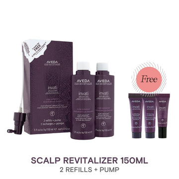 AVEDA Invati Advanced Scalp Revitalizer Duo Refill Pack 150ml w/ FREE 3 Samples - HairMNL