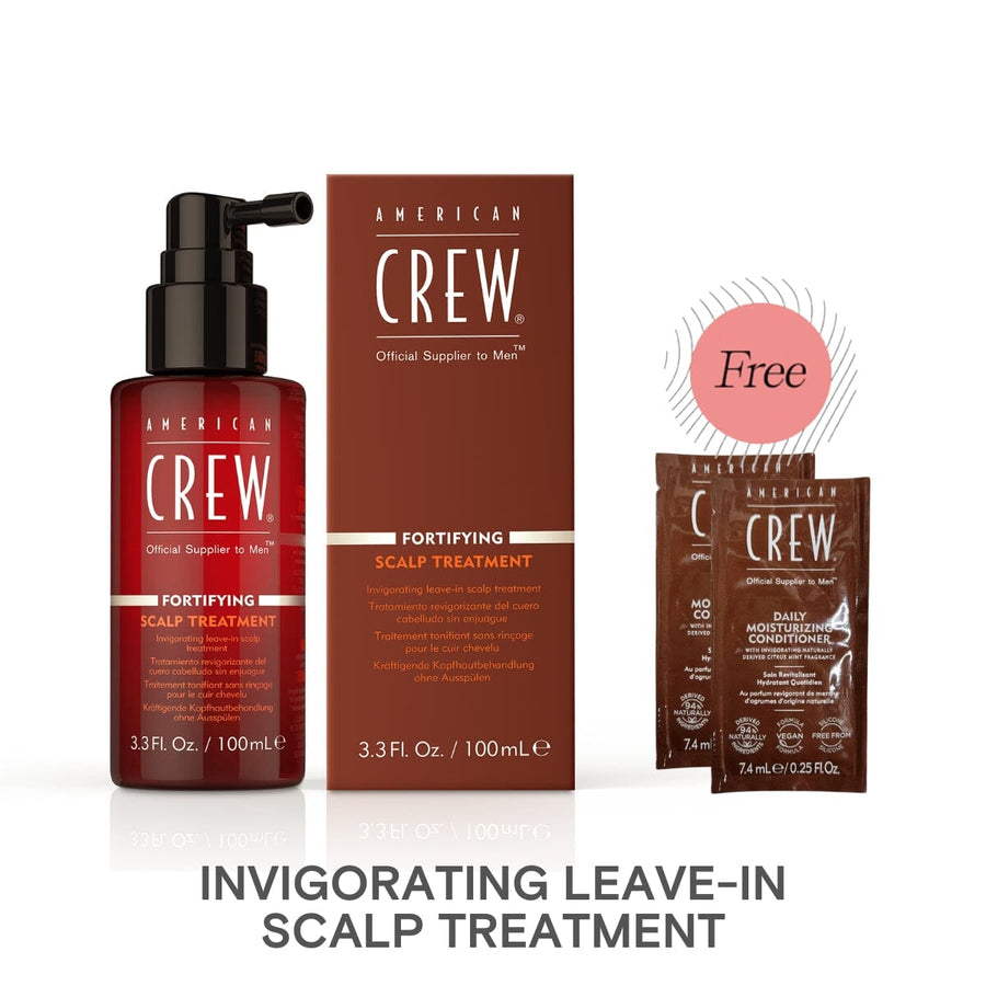 American Crew Fortifying Scalp Treatment for Thinning Hair 100ml w/ FREE (2) Daily Moisturizing Conditioner 7.4ml - HairMNL